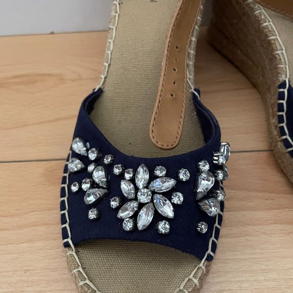Wedge heels with silver rhinestones - Picture 9 of 12